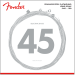 FENDER STAINLESS 9050'S FLATWOUND LONG SCALE 34" BASS STRINGS 45-100
