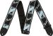 FENDER Monogrammed Strap, Black/Light Grey/Blue, 2" Oulu