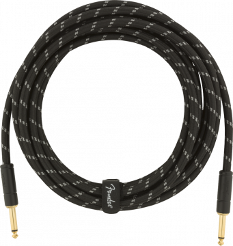 FENDER DELUXE SERIES INSTRUMENT CABLE 15ft, STRAIGHT-STRAIGHT