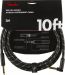 FENDER Deluxe Series Instrument Cable, Straight-Angle, 10ft, Black Tweed Oulu
