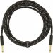 FENDER Deluxe Series Instrument Cable, Straight-Straight, 10ft, Black Tweed Oulu