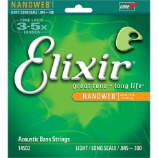 Elixir Acoustic Bass 45-100 Light Long Scale
