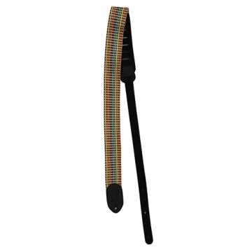 Martin Acoustic Strap 2" Woven, Black Leather Ends 18A0066 Oulu
