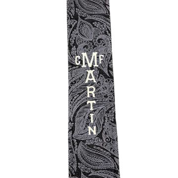 Martin Denim Strap: Scroll-and-Leaf Pattern   Item No. 18A0109