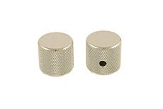 Nickel Barrel Knob Pair