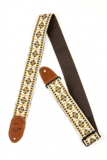 GRETSCH "G BRAND" SERIES STRAP, DIAMOND BROWN ENDS