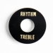 Black Plastic Rhythm/Treble Ring