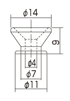 Nickel Strap Button (1kpl) Oulu