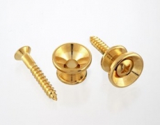 Gold Strap Button (1kpl)