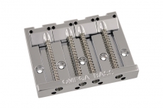 4-String Omega Bass Bridge, Chrome