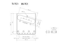 Gotoh BS-TC1 Aged C Bridge for Telecaster®