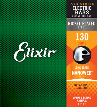 Elixir Light B 5th .130 Long Scale