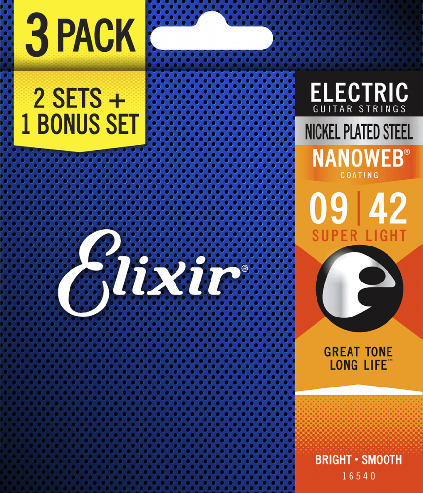 ELIXIR NWERL 9-42 3 PACK - Kitarapaja