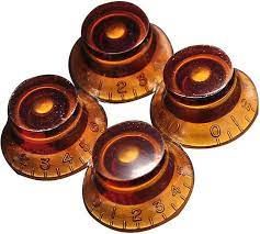 GIBSON Top Hat Knobs (Vintage Amber)(4 pcs.)