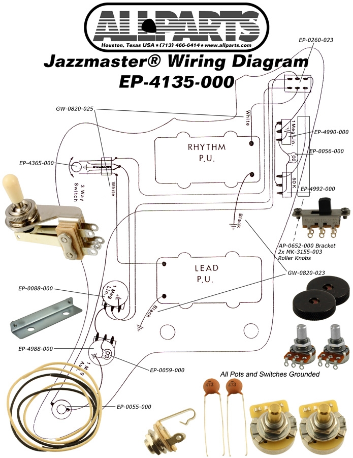 Wiring Kit For Jazzmaster Kitarapaja