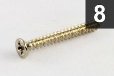 Humbucking Ring Screws, Nickel (Pack of 8) Oulu