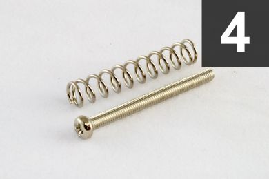 Pack of 4 Nickel Metric Humbucker Mounting Screws