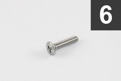 Chrome Short Tuner Button Screws