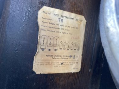 FENDER PRO REVERB-AMP 1966