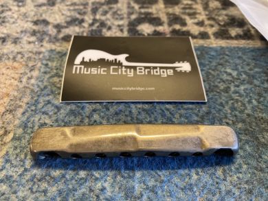 MUSIC CITY BRIDGE TRAPEZE WRAP-OVER COMPENSATED 1952-1953 GIBSONREPLACEMENT BRIDGE, Aged