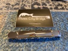 MUSIC CITY BRIDGE TRAPEZE WRAP-OVER COMPENSATED 1952-1953 GIBSONREPLACEMENT BRIDGE, Nickel