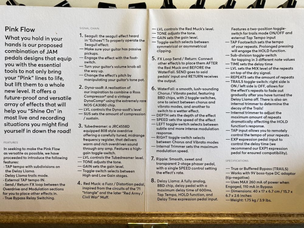 JAM PEDALS PINK FLOW Kitarapaja