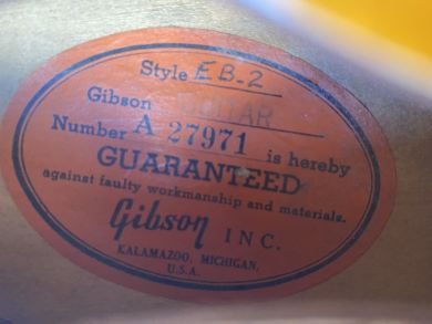 GIBSON EB-2 1958