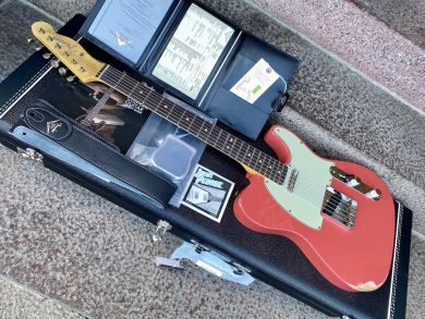 FENDER CUSTOM SHOP 1963 TELECASTER, JOURNEYMAN RELIC, Aged Fiesta Red