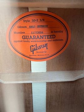 GIBSON ARLO GUTHRIE LG-2 3/4 2012  