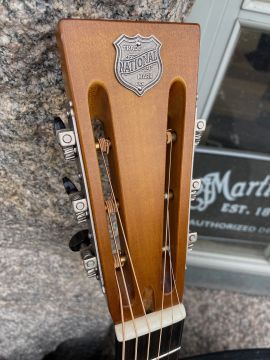 NATIONAL STYLE 0 14-FRET, WEATHERED STEEL FINISH 