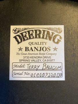 DEERING TERRY BAUCOM MODEL BANJO  2022