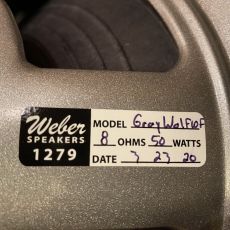 WEBER GREY WOLF 10F 10", 8OHM/50 WATTS