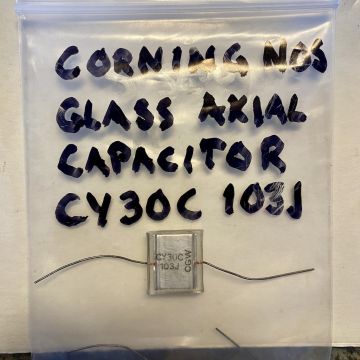 NOS CORNING CLASS AXIAL CAPACITOR CY30C 103J