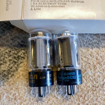 JAN/PHILIPS/RCA 6L6WGB/5881 PAIR