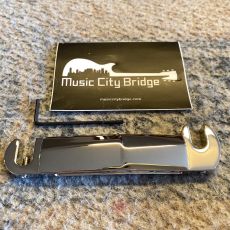 MUSIC CITY BRIDGE "STUD FINDER", COMPENSATED WRAPAROUND TAILPIECE, NICKEL