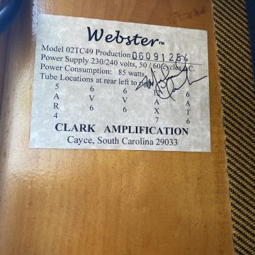 CLARK WEBSTER 1x10 COMBO