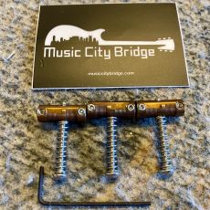 MUSIC CITY BRIDGE GROOVE MASTER SADDLES, Aged Brass