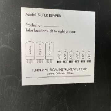 FENDER ´65 SUPER  REVERB AMP 2005