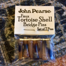JOHN PEARSE FAUX TORTOISE BRIDGE PINS