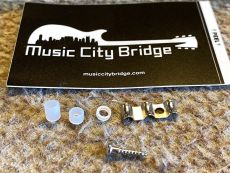 MUSIC CITY BRIDGE THREE STRING TREE, STRING RETAINER, NICKEL