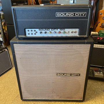 SOUND CITY B120 HEAD & B140 4X12" CABINET, 70´S