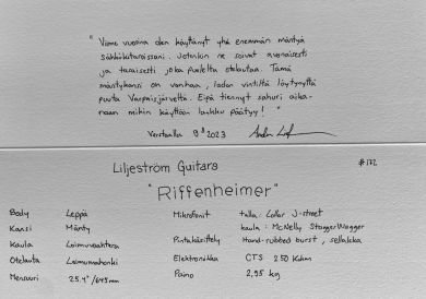 ANDERS LILJESTRÖM RIFFENHEIMER