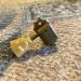 KLUSON/GIBSON SINGLE LINE, SINGLE RING, PAT. APPLD TUNER, Gold, Treble Side