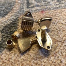 KLUSON/GIBSON WAFFLE BACK TUNER, NOS, Gold, Bass Side