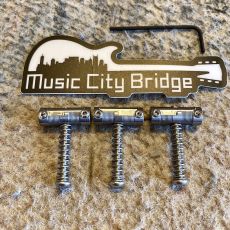 MUSIC CITY BRIDGE GROOVE MASTER SADDLES, Vintage Alloy