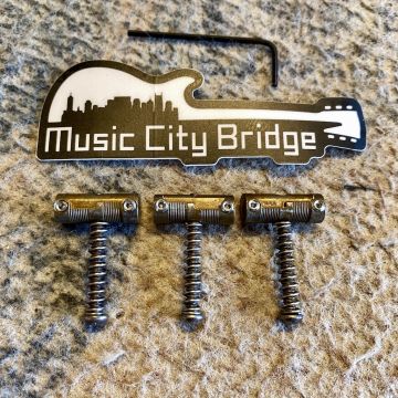 MUSIC CITY BRIDGE GROOVE MASTER SADDLES, Aged Vintage Alloy