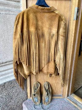 FRINGE JACKET & MOCCASIN HANDMADE BY ALBERT JÄRVINEN