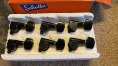 SCHALLER M6LMINI GUITAR TUNER SET, Black, NOS