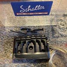 SCHALLER 1475 PIEZO GUITAR BRIDGE, Black, NOS