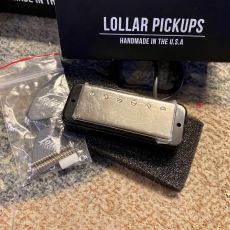 LOLLAR LA PRIMA MINI HUMBUCKER NECK, CHROME, SOAPBAR MOUNT, BLACK RING